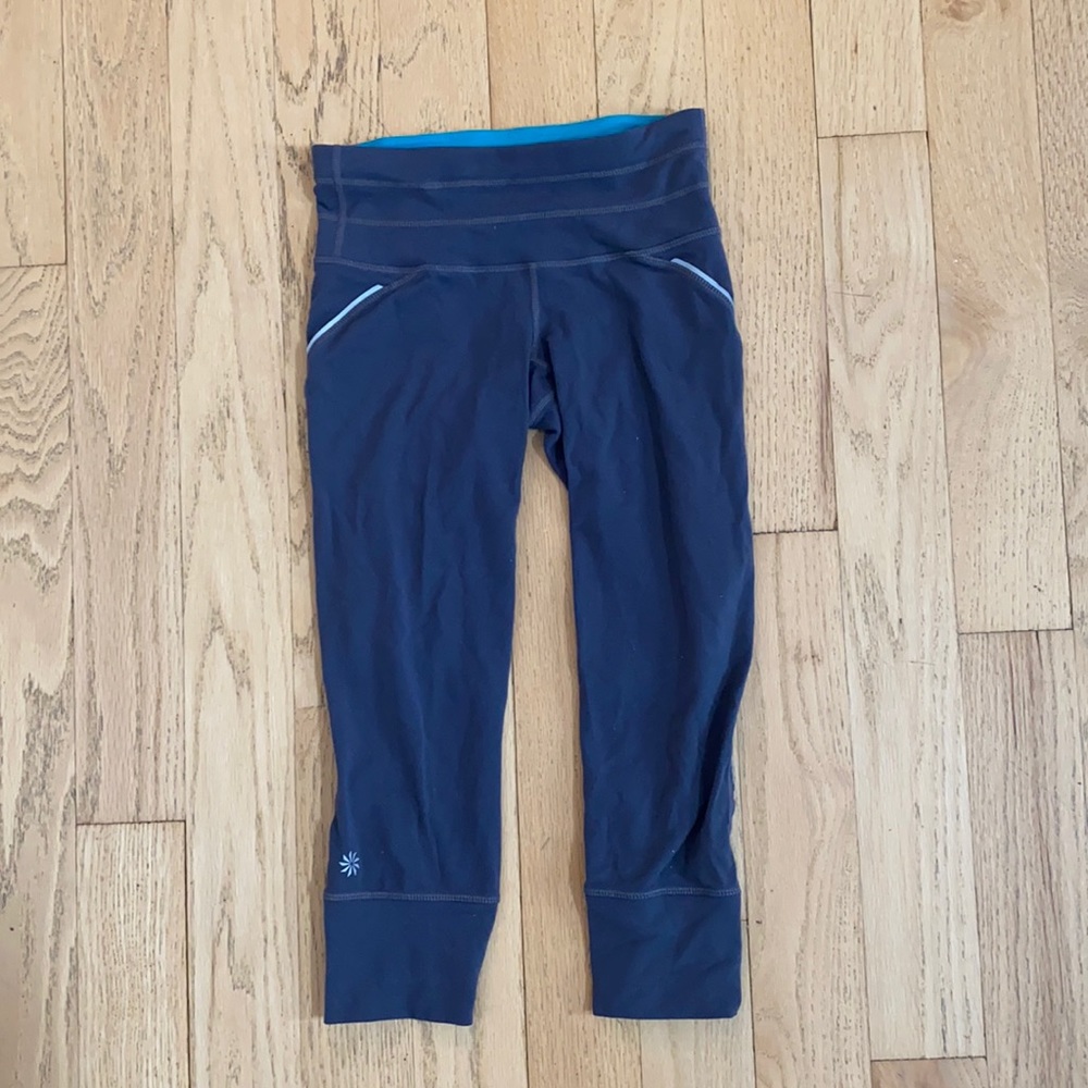 Grey Athleta Cropped Leggings